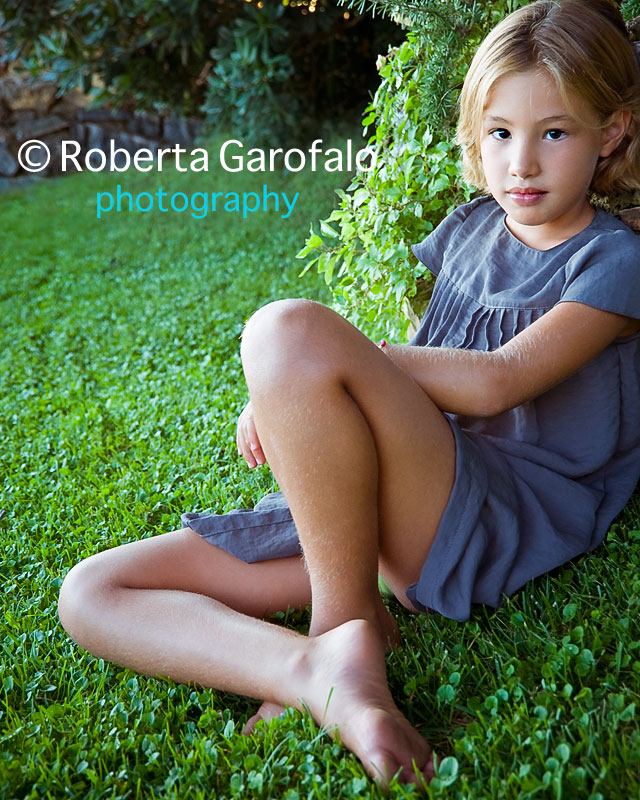 Fotografia di bambina al parco