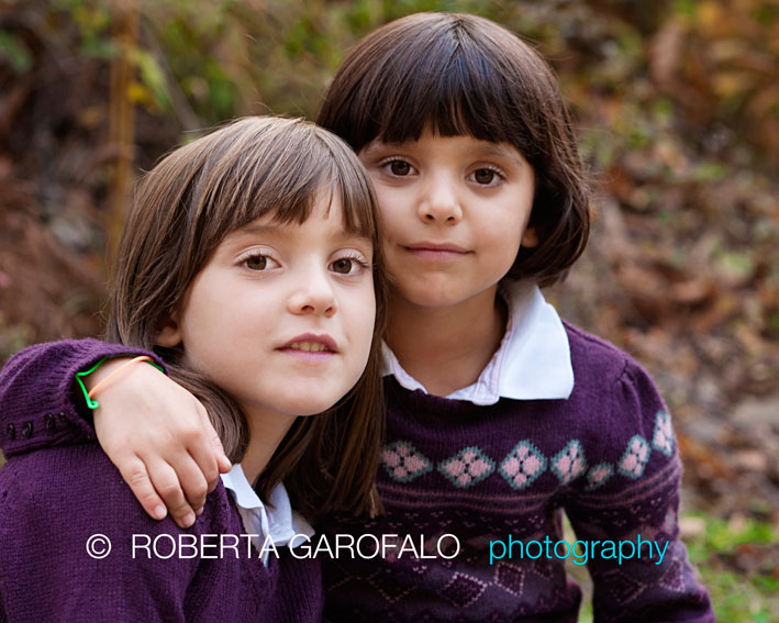 Servizio fotografico con due sorelle