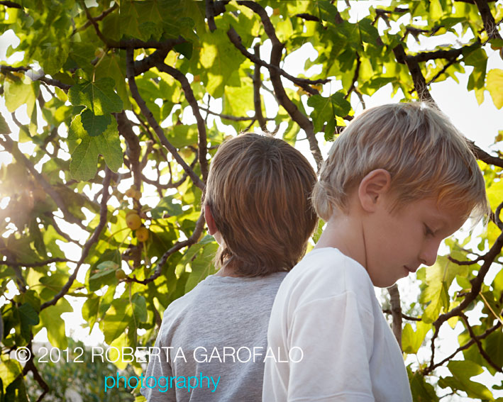 Fotografia di bambini in campagna